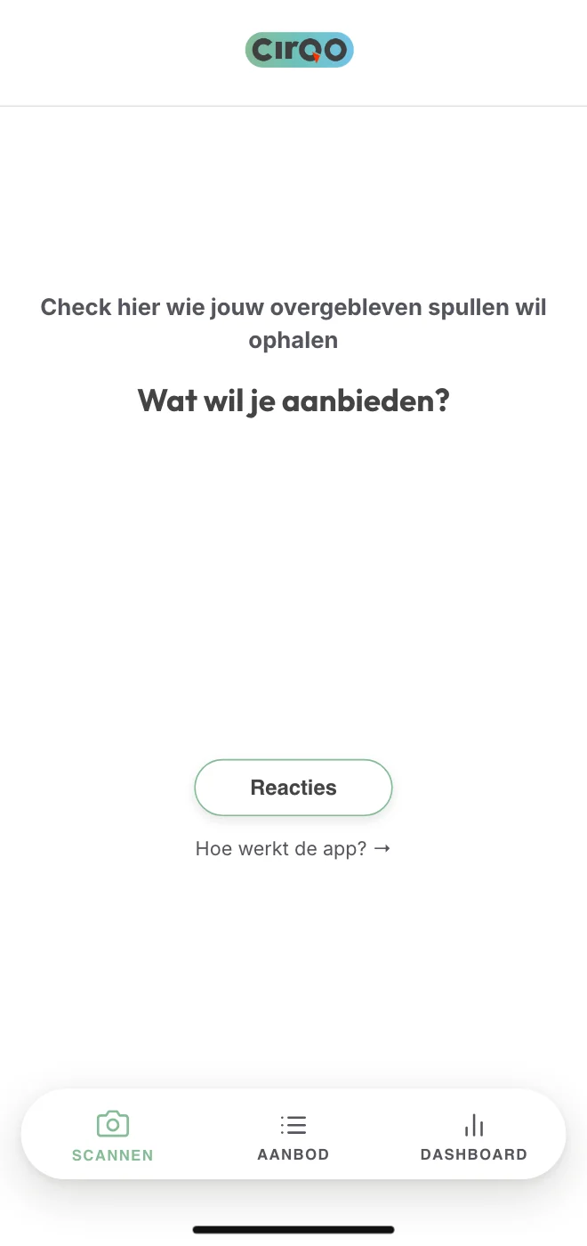 Cirqo app: wat wil je aanbieden