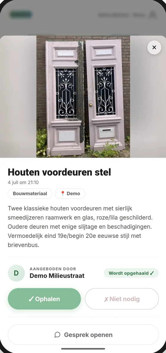 Cirqo app: productdetail met ophalen of niet nodig